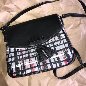 Vera Bradley Plaid Tassel Crossbody Bag